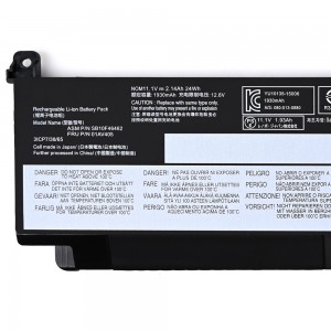 00HW024 SB10F46462 01AV405 Laptop Battery for Lenovo Thinkpad T460s T470s Series SB10F46462 00HW025 00HW022 Notebook Battery