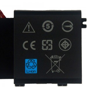 14.8V 86Wh 5700mAh 2F8K3 Leabhar nótaí Athsholáthar do Dell Alienware 17 R1 17X M17X R5 Alienware 18 R1 18X M18X R3 Sraith Glúine Cearrbhachais 02F8K3 KJ2PX 0KJ2PNUG G333TT 05