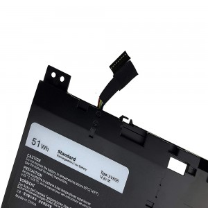 3V806 2VMGK 3V8O6 62N2T N1WM4 Laptop Battery For Dell Alienware ECHO 13 QHD R2 13 ALW13ED-1608 ALW13ED-2608 ALW13ED-2808 ALW13ED-1708 ALW13ED-1808 Series（14.8V 51Wh）