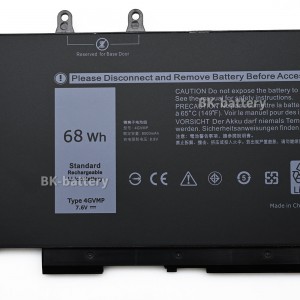 4GVMP Laptop Battery for Dell Latitude 5400 5500 5410 5510 E5400 E5500 for Inspiron 7590 7591 7791 2-in-1 for Precision 3540 3550 Series P84F P84F001 P42E P42E001 P98G001 P80F001 RF7WM C5GV2 H82T6