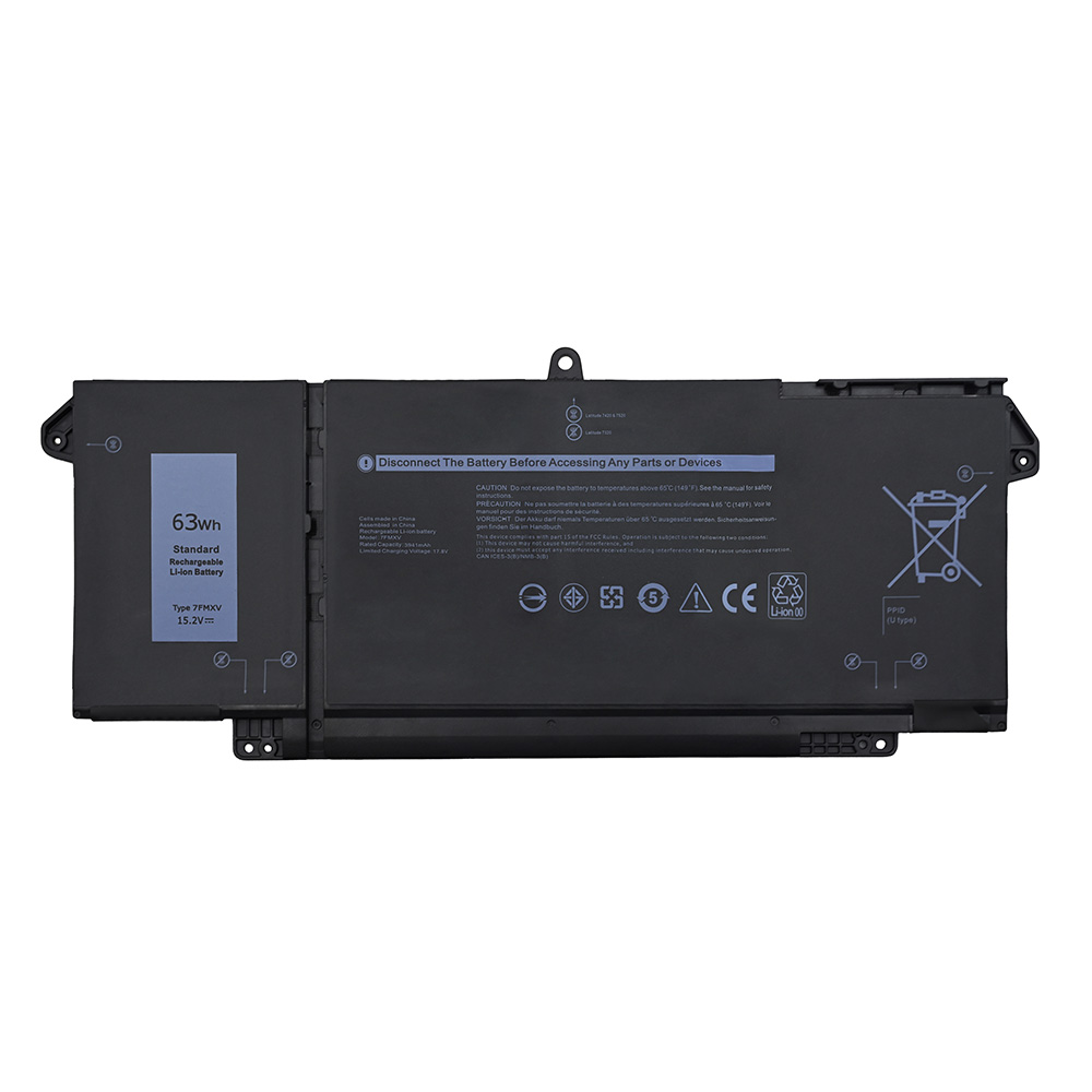7FMXV Laptop Battery Replacement for Dell Latitude 5320 7320 7420 7520 Series 4M1JN 1PP63 HDGJ8 9JM71