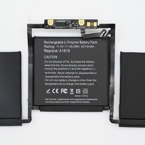 A1819 Laptop Battery For Macbook Pro Retina 13” Touch Bar A1706 year 2016 2017 Notebook Batteries