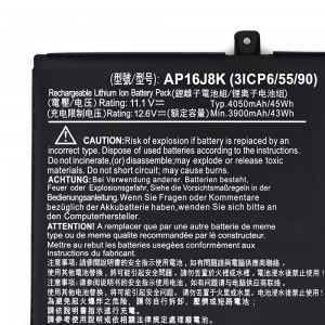 AP16J8K AP16J5K Laptop Battery for Acer 11 N7 C731 C731T C731-C7P9 C731-C8VE C731-C78G C731-C7P9 Series