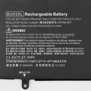 BU03XL Laptop Battery for HP Chromebook 14-AK000ND 14-AK000NZ 14-AK001NF 14-AK003NA 14-AK003TU 14-AK005NF 14-AK006NA 14-AK010NR 14-AK013DX 14-AK040NR 14-AK050NR 14-AK060NR laptop