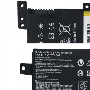 C21N1347 batterie d'ordinateur portable pour Asus X555 A555L K555L Y583LD W519LD K555LD K555LA R556L VM590L batterie d'ordinateur portable
