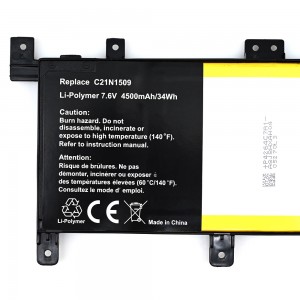 C21N1509 Laptop Battery for Asus Vivobook X556UA X556UB X556UF X556UJ X556UQ X556UQK X556UR X556UV K556U K556UA K556UB K556UF K556UJ K556UQ K556UR A556U A556UA A556UB A556UF battery