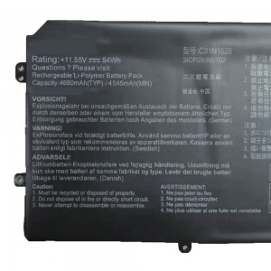 Baterai Laptop C31N1528 untuk Asus UX360 UX360CA UX360CA-C4008T C4028T C4041T FC060T UBM1T 0B200-00730200 baterai