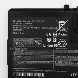 CF-33 CF-VZSU1AW Laptop Standard Battery for Panasonic TOUGHBOOK 33 CF-33 Rugged Laptop