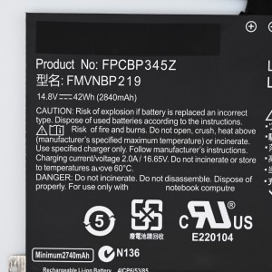 FPCBP345Z Battery For Fujitsu Lifebook UH552 UH572 series Laptop Battery