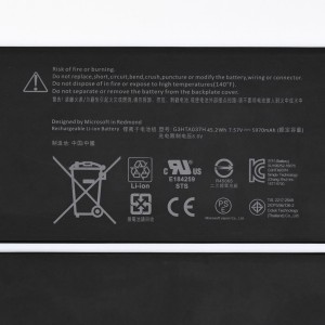 Bateria G3HTA037H para Microsoft Surface Laptop 2 1782 bateria