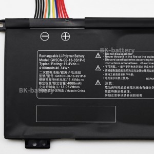 GK5CN-00-13-3S1P-0 Battery Replacement for Mechrevo ERAZER X6805 GK5CN5Z GK7CN6S GK5CN4Z GK6Z5CN GK5CN-11-16-3S1P-0 GK5CN-03-13-3S1P-0 GK5CN-00-13-4S1P-0 Series Laptop