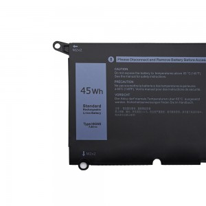 HK6N5 Laptop Battery for Dell XPS 9370 9380 7390 for Inspiron 5390 5391 7490 for Vostro 5390 5391 for Latitude 3301 for Inspiron 7390 7391 2-in-1 Series