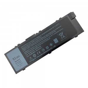 91Wh MFKVP Laptop Battery for Dell Precision 15 7510 7520 17 7710 7720 M7510 M7710 Series M28DH 1G9VM T05W1 451-BBSB 451-BBSF GR5D3 RDYCT 11.4V 6Cell