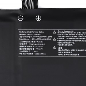 PFIDG-00-13-3S2P-0 PFIDG-03-17-3S2P-0 Laptop Battery For MECHREVO Getac S2 UMI Air S1 Plus Schenker VIA 15 Eluktronics MAX-17 PFIDG Code 01 Umi Air 2