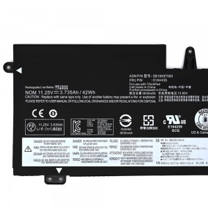 SB10K97593 01AV435 Laptop Battery for Lenovo ThinkPad 13 S2 New S2 2016-2018 series 01AV436 01AV437 01AV400 01AV401 01AV402 SB10J78997 battery
