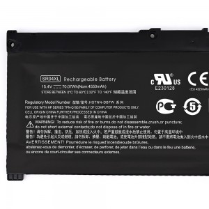 SR04XL Laptop Battery for HP Omen 2018 Gaming Pavilion 15-CX0007NQ Omen 15 17 Pavilion POWER 15-CB012NL SR03XL SR03052XL